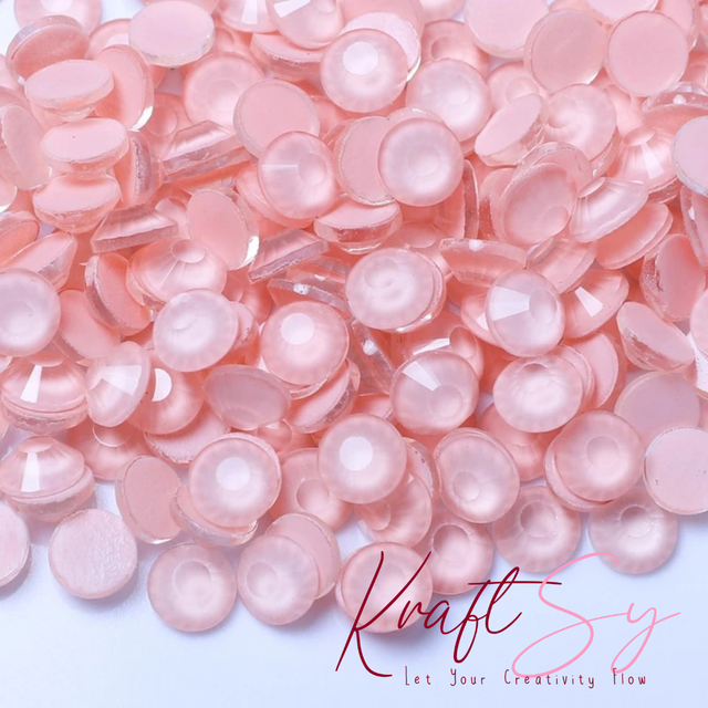 Crystal Electric Light Pink Flatback Glass Rhinestone
