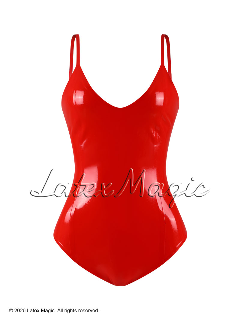 Basic strap latex bodysuit