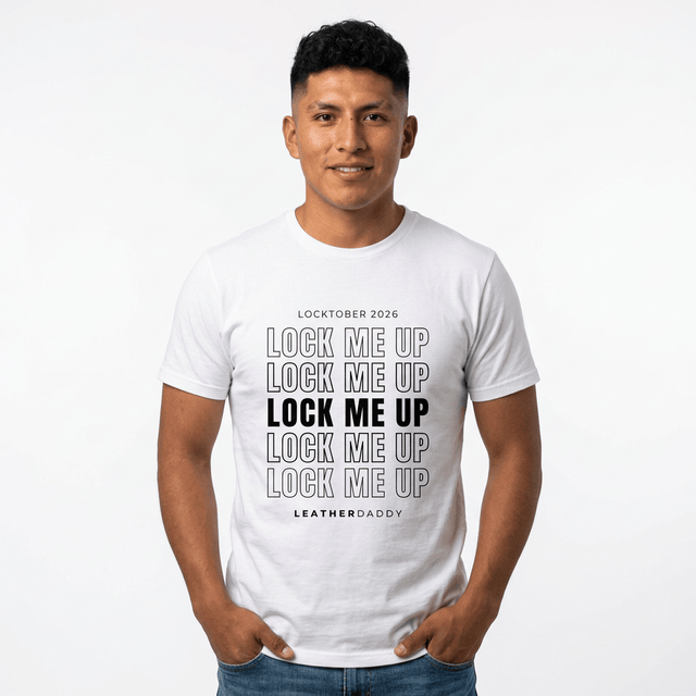 Lock Me Up! Locktober Chastity Shirt | Lockedboy by LeatherDaddy