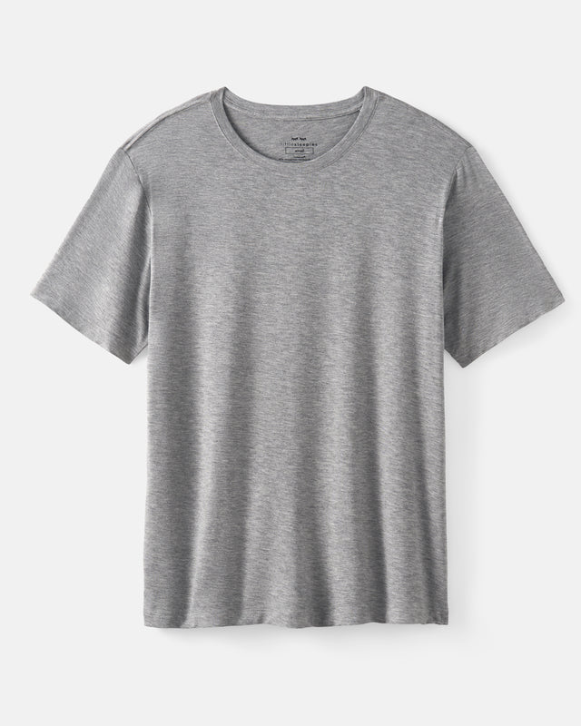 Heather Gray Men's Short Sleeve Pajama Top