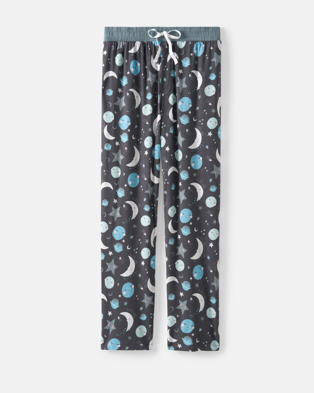 To The Moon & Back Blue Men's Pajama Pants