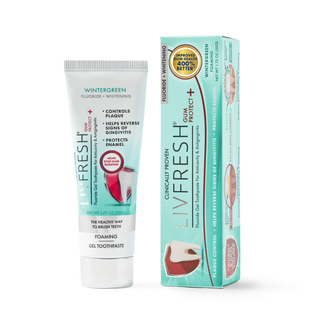LIVFRESH Gum Protect+ Wintergreen Gel Toothpaste