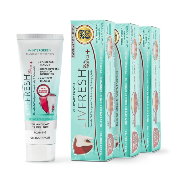 LIVFRESH Gum Protect+ Wintergreen - 3 Pack (Subscription)