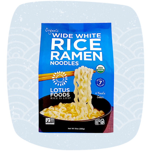 Organic Wide White Rice Ramen (4 Ramen Cakes)