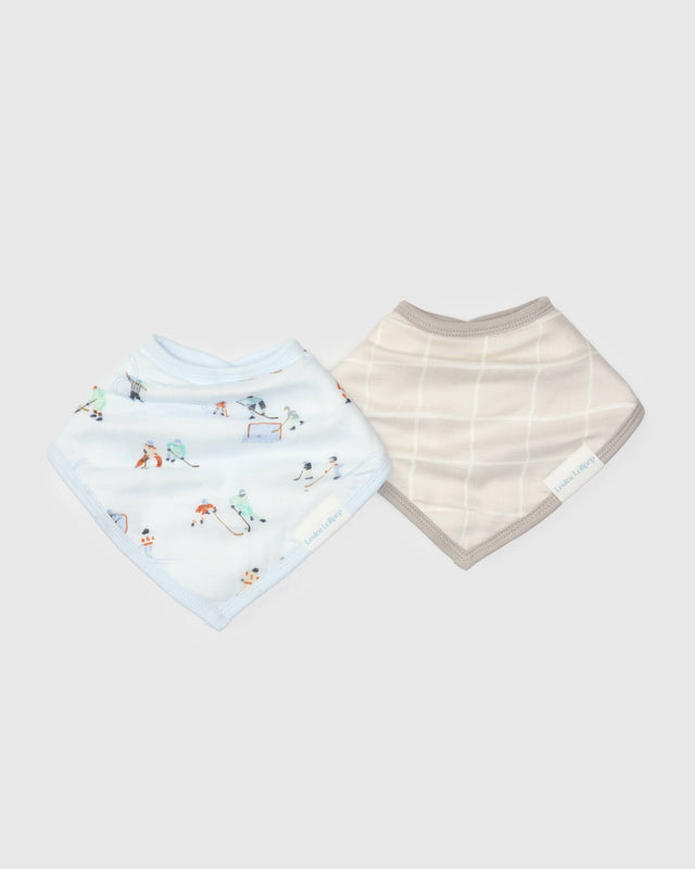 Bandana Baby Bib 2-Pack - Ice Hockey