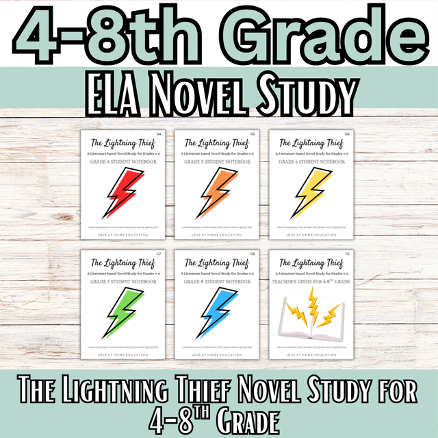 Percy Jackson and the Lightning Thief: 4-8th Grade Novel Study