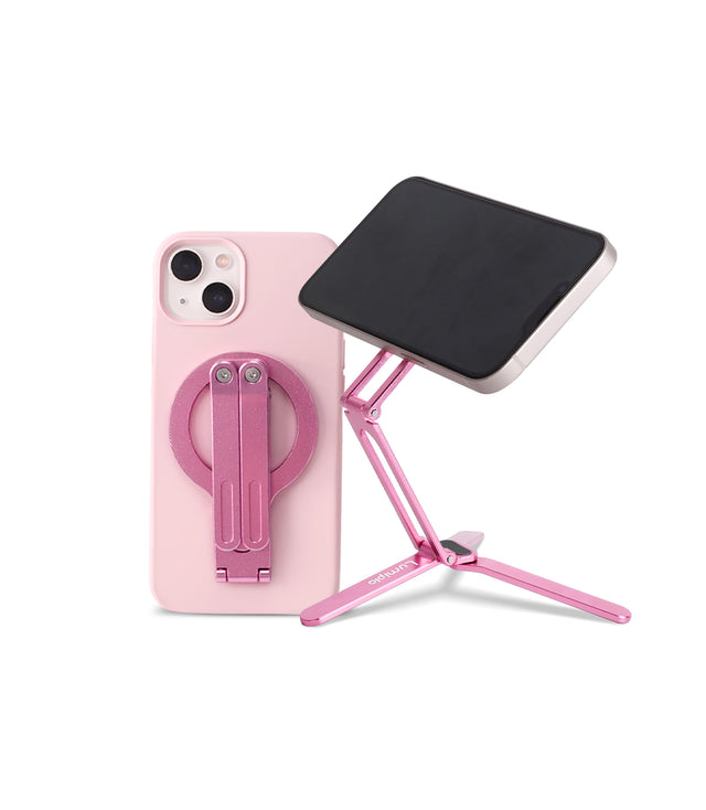 Portable Magnetic Cell Phone Stand for iPhone-Pink
