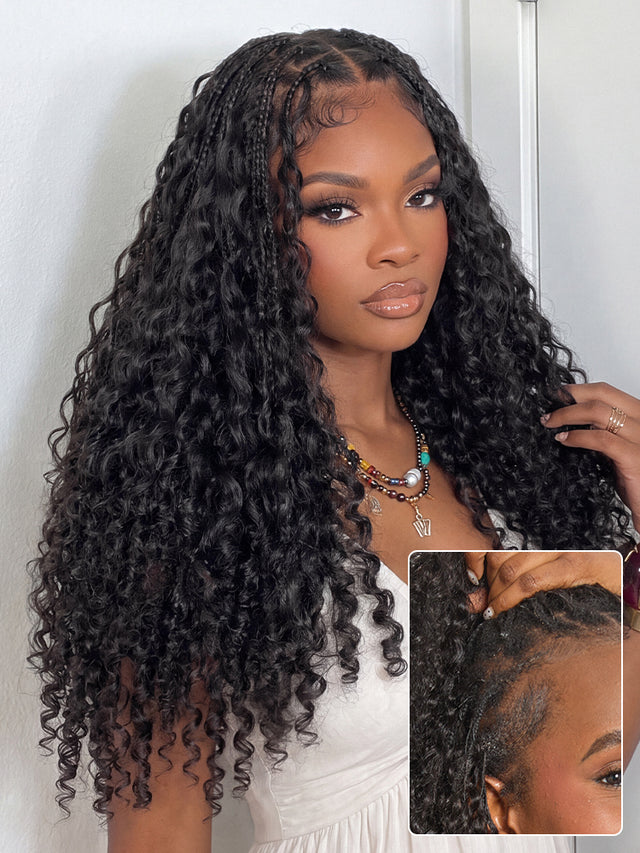 Miracle Knots Crochet Hair Burmese Curly | Wet and Wavy Water Wave | Kinky Straight for Boho Braids | Crochet Weaves | Fulani Braids | Twists Pre-Separated Ligh