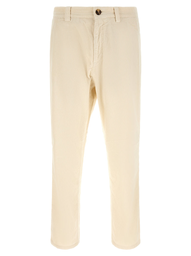 Brunello Cucinelli Beige Cotton Casual Men's Pants