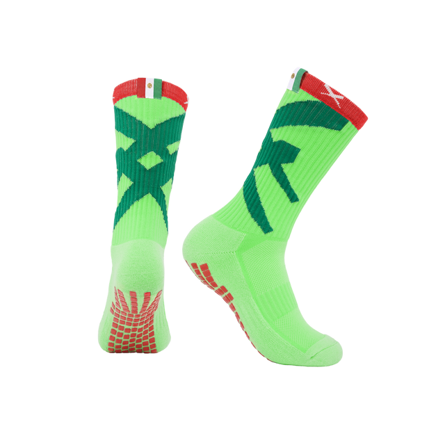 Junior Soccer Grip Socks – Calf – Team Mexico