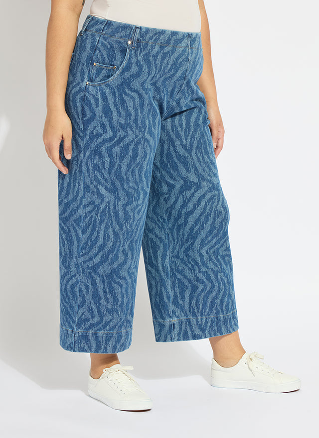 Leo Palazzo Denim Curvy