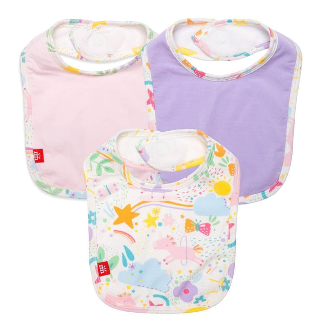 sunny day vibes modal magnetic stay dry infant bib 3-pack - re-loved