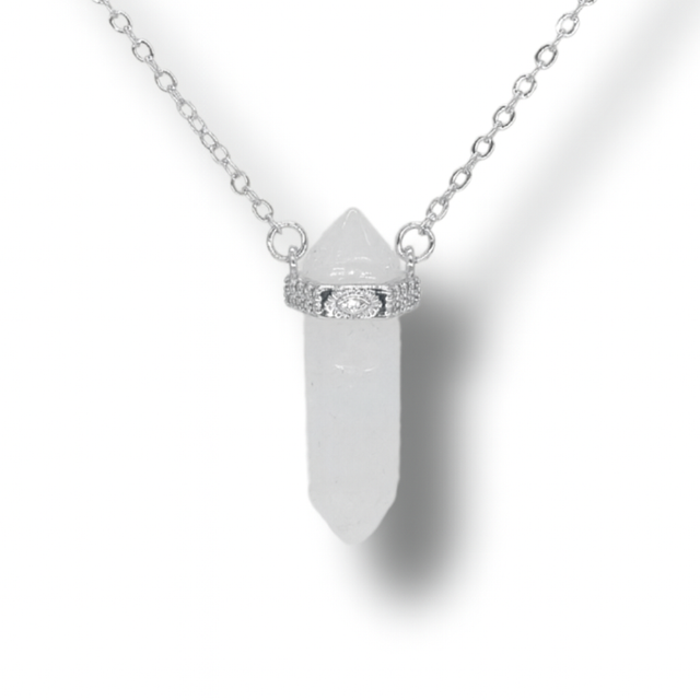 ⚡️ The Master Manifestor Crystal Necklace - silver