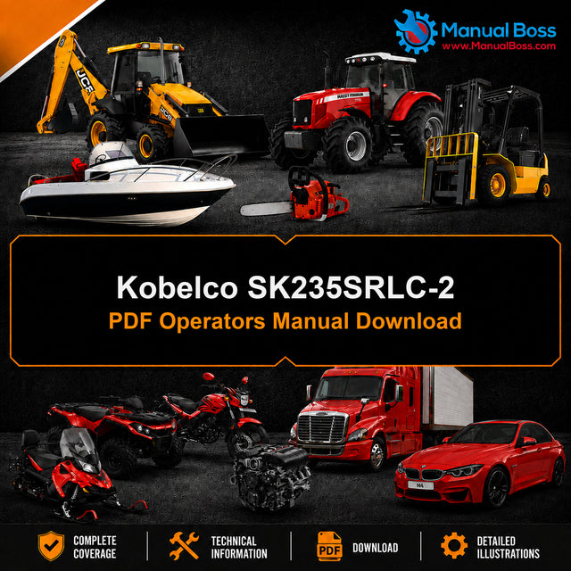 Kobelco SK235SRLC-2 PDF Operators Manual Download