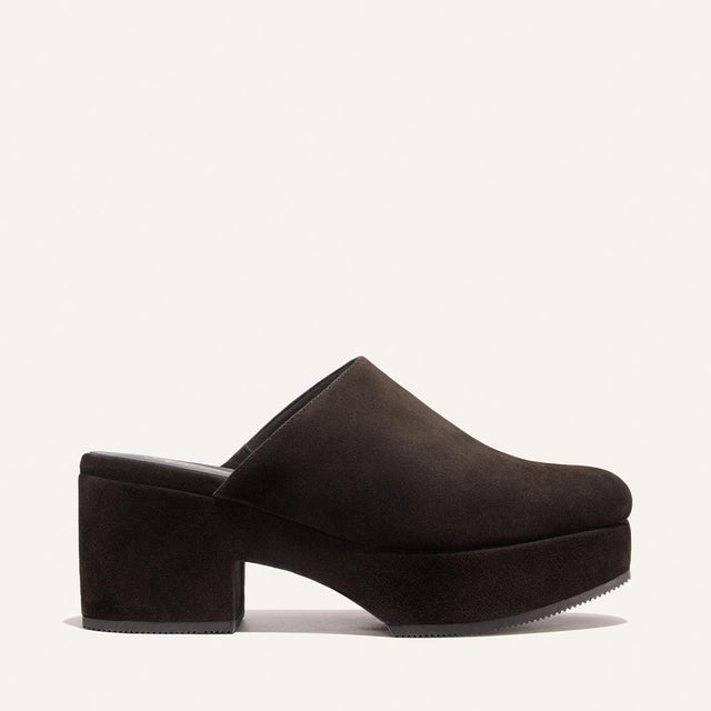 Alison Roman x Margaux: The Atlantic Clog - Dark Chocolate Suede