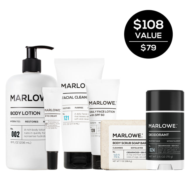 Complete Skincare Set — Cedarwood + Sea Salt