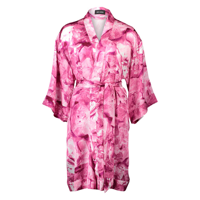 Rossellini Pink Galena Silk Kimono