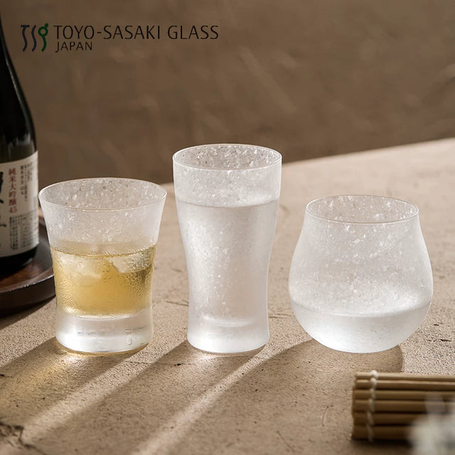 Toyo-Sasaki Glass Yukihana Hikari Sake Glass Collection