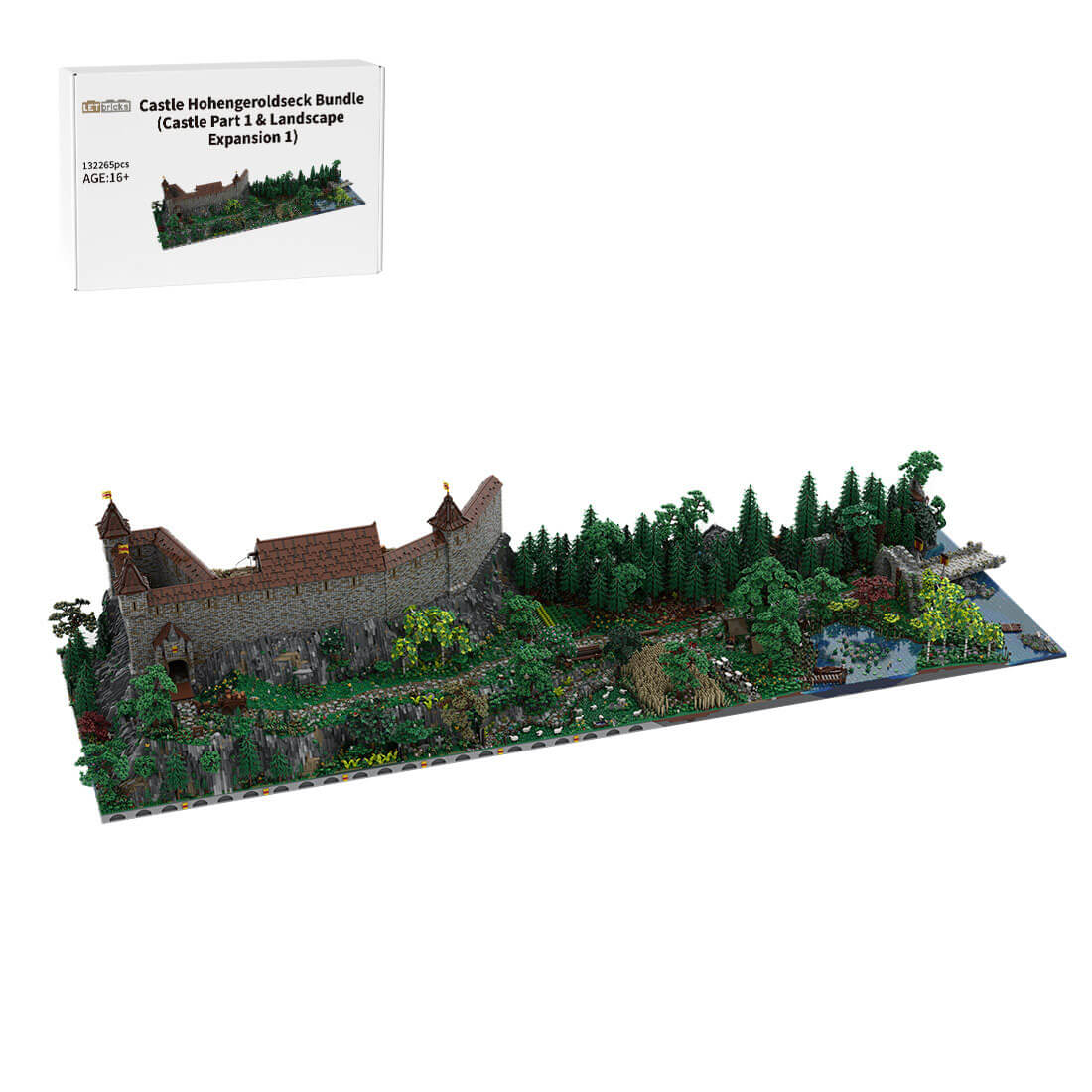 MOC-207737 Castle Hohengeroldseck Bundle Building Blocks (Castle Part 1 & Landscape Expansion 1/132265PCS)by Sir Perceval