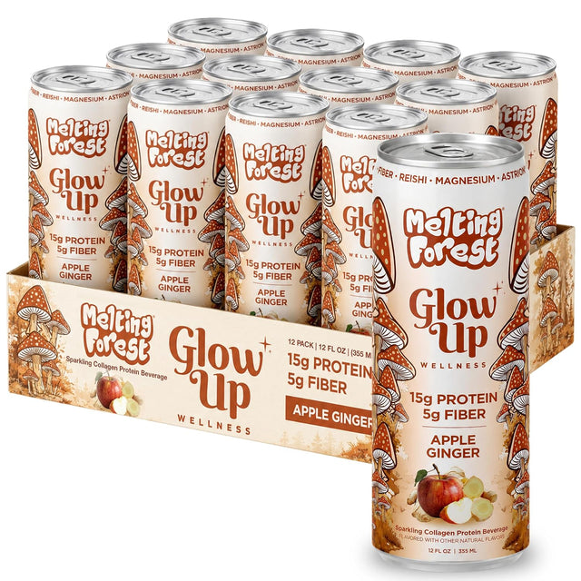 Glow Up Sparkling Collagen Protein – Apple Ginger