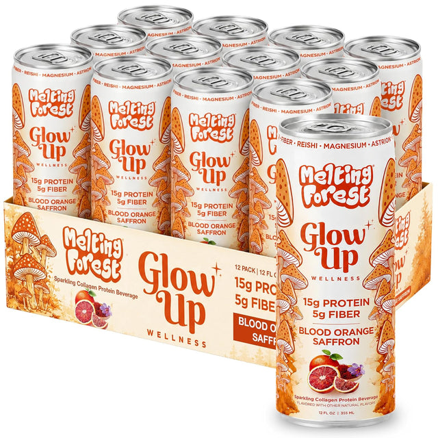 Glow Up Sparkling Collagen Protein – Blood Orange Saffron