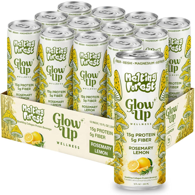 Glow Up Sparkling Collagen Protein – Rosemary Lemon
