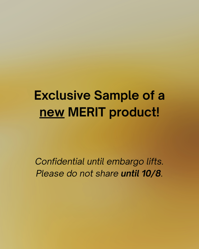 new merit product sample