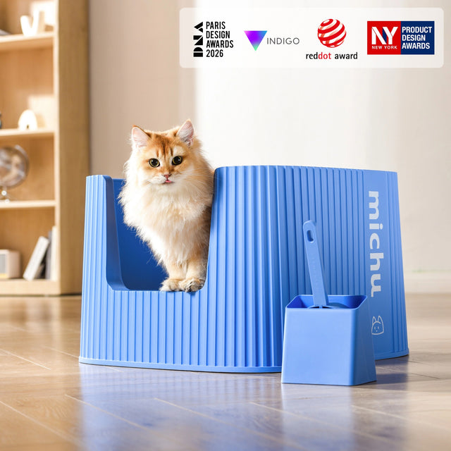 Michu XXL Kaia Deluxe Cat Litter Box - Spacious Design