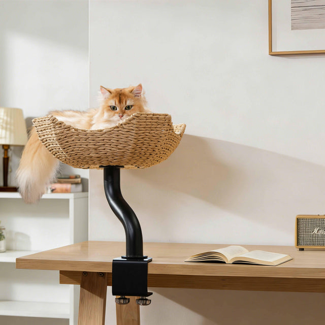 Michu DeskMate Sustainable Desk-Mounted Side Companion Cat Tree