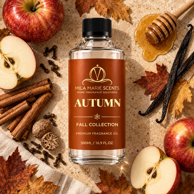 Autumn | Golden Apple & Bergamot · Cedar & Dried Leaves · Amber & Sandalwood