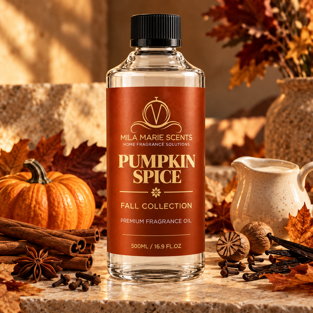 Pumpkin Spice | Cinnamon & Nutmeg · Pumpkin & Clove · Vanilla & Warm Woods
