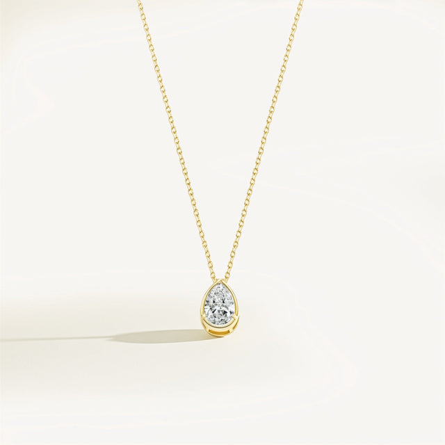 Moissanite Teardrop Necklace
