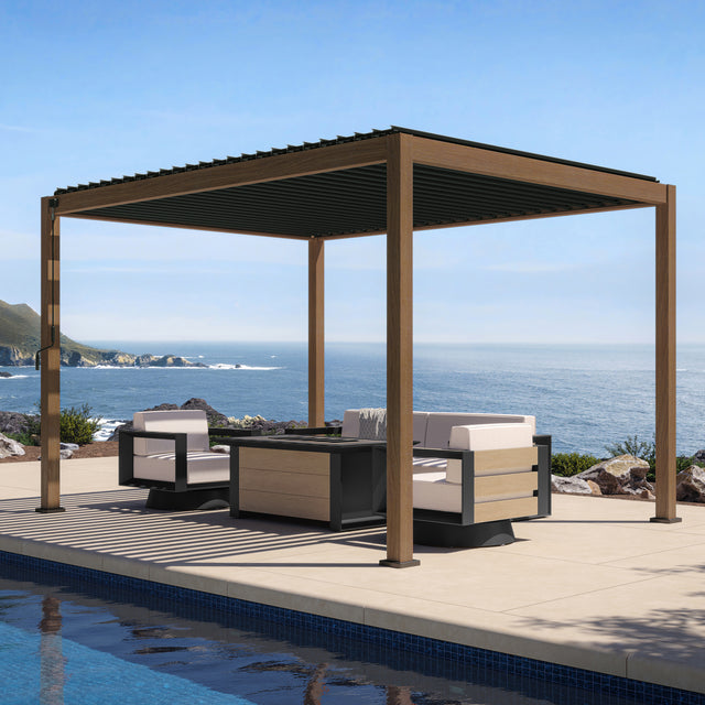 Mirador 111S 10'x13' Takasho Brown Ebony Pergola