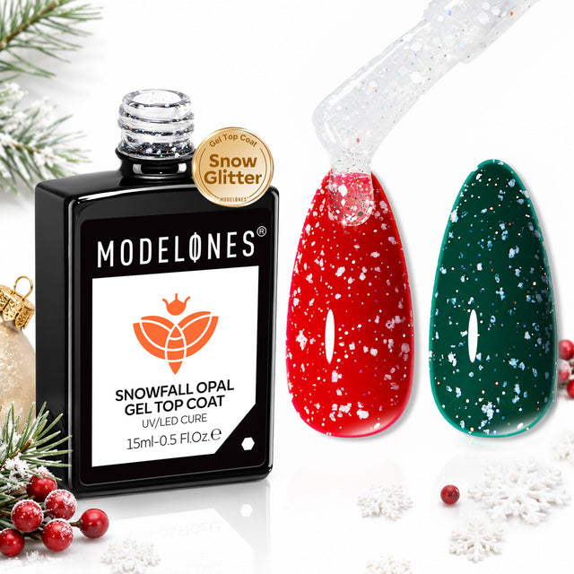Snowflake Glitter Gel Top Coat