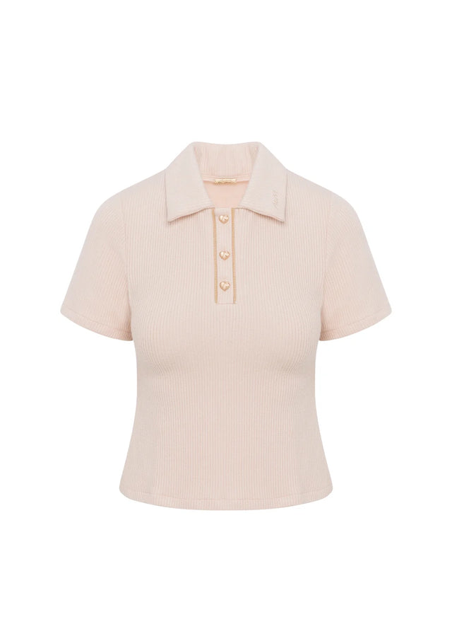 Polo Top Soft Ivory