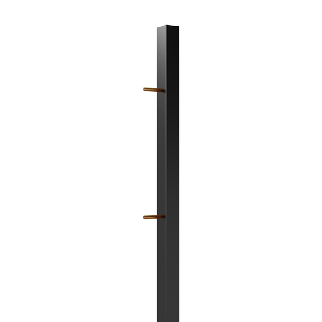 6.2 Ft H Aluminum Wall-Mount Gate Post Set for Single Fence Gates