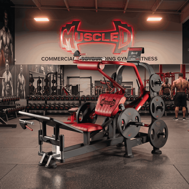 Muscle D Fitness Pro Strength Plate-Loaded Glute Bridge & Hip Thruster Machine