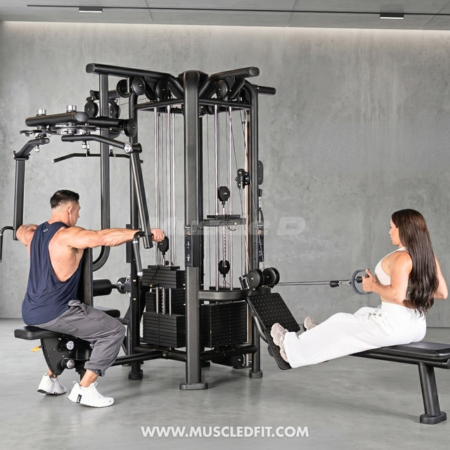 Megatron 4-Stack Jungle Gym w/ Pec/Rear Delt & Functional Column