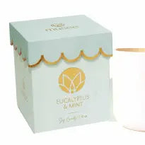 Eucalyptus & Mint Scalloped Soy Candle