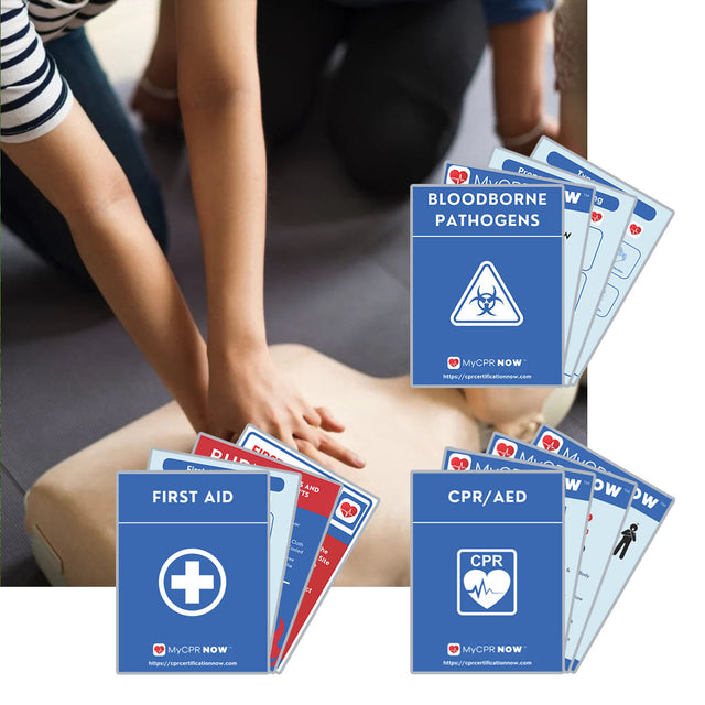 CPR + First Aid + Bloodborne Pathogens Quick Reference Kit