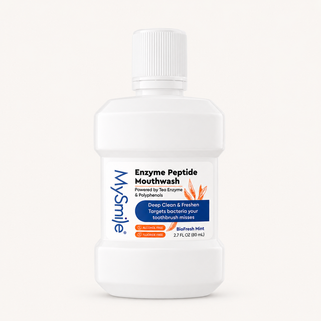 MySmile Enzyme Peptide Whitening Mouthwash | Gentle No-Burn