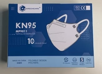 KN95 FACE MASKS - (20 PACK) GREENCARE BRAND