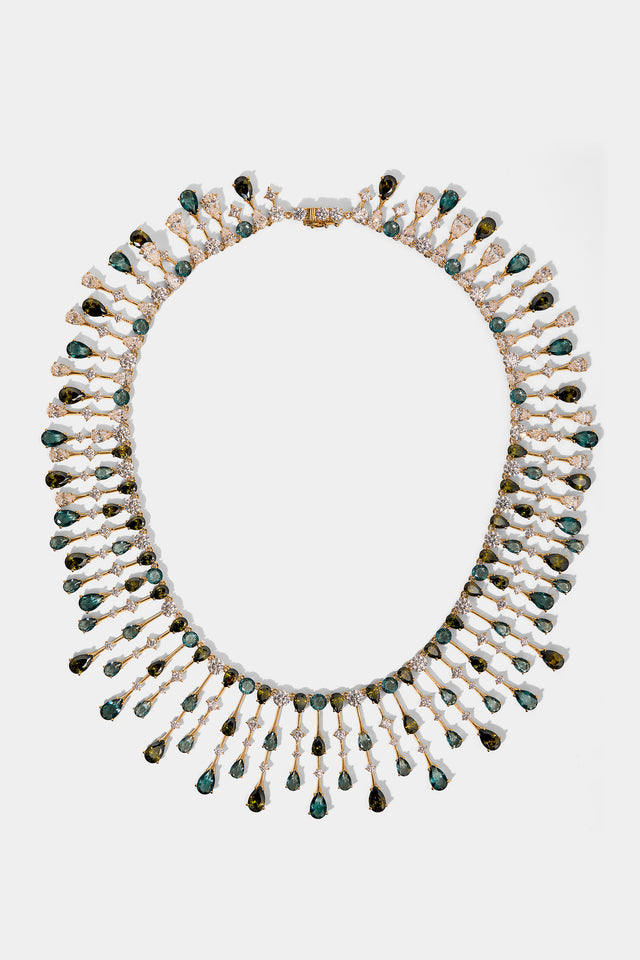 HERA MULTI COLOR DRAMA COLLAR NECKLACE