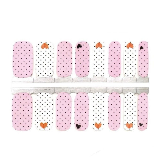 Polka Dots & Hearts | Nail Wraps