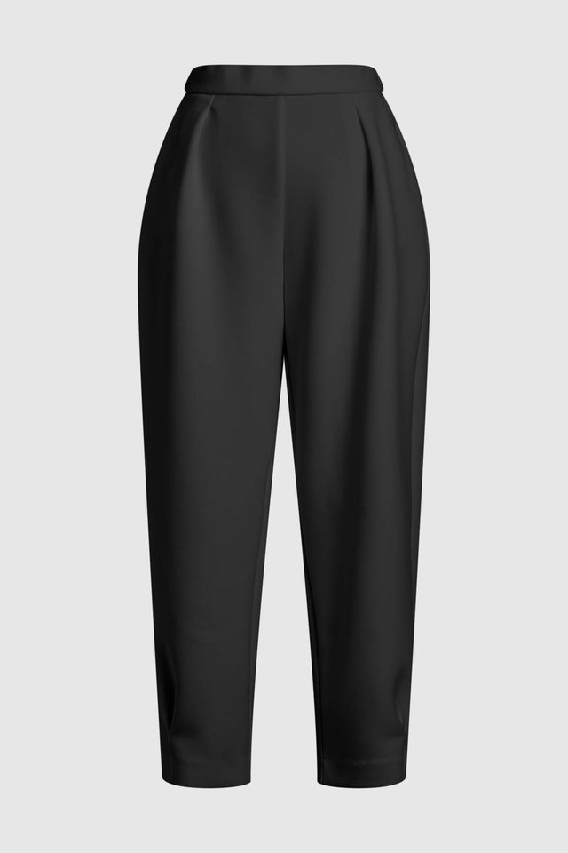 Luxe Scuba Barrel Leg Pants