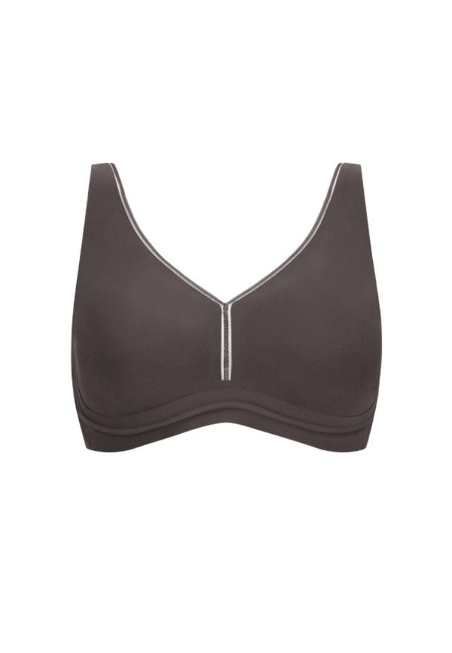 Amoena Wave® Flow Wire-Free Bra - Anthracite