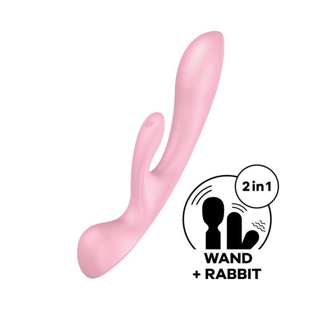 Satisfyer Embrace Me Triple Oh – Pink Rechargeable Rabbit Vibrator