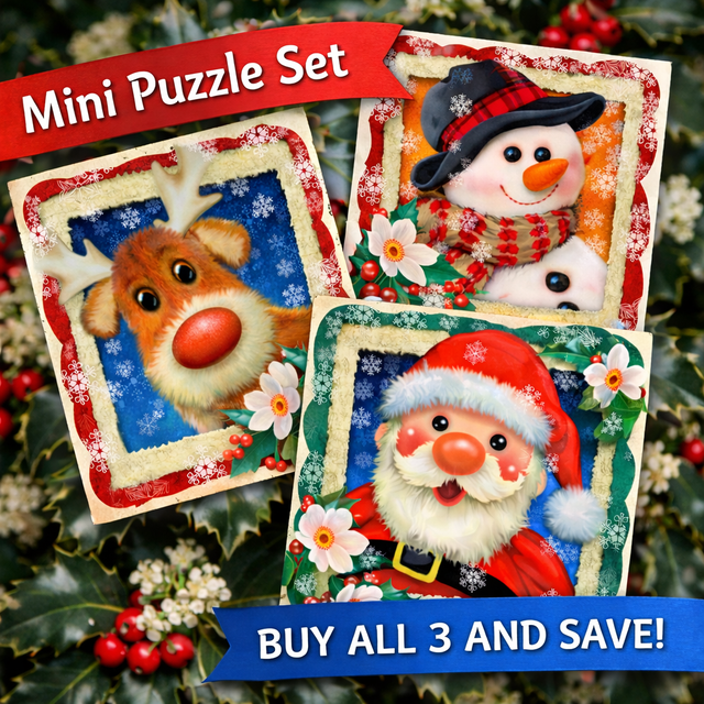 Holly Jolly Holidays - Mini Puzzle Set
