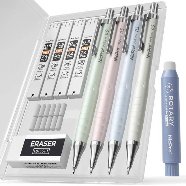 Nicpro 33PCS Aesthetic Highlighter and Gel Pen set with Case, 12 Bible Highlighters & Cute Pens Refills With Soft Ink & Tip, No Bleed Quick Dry for Bible Study 