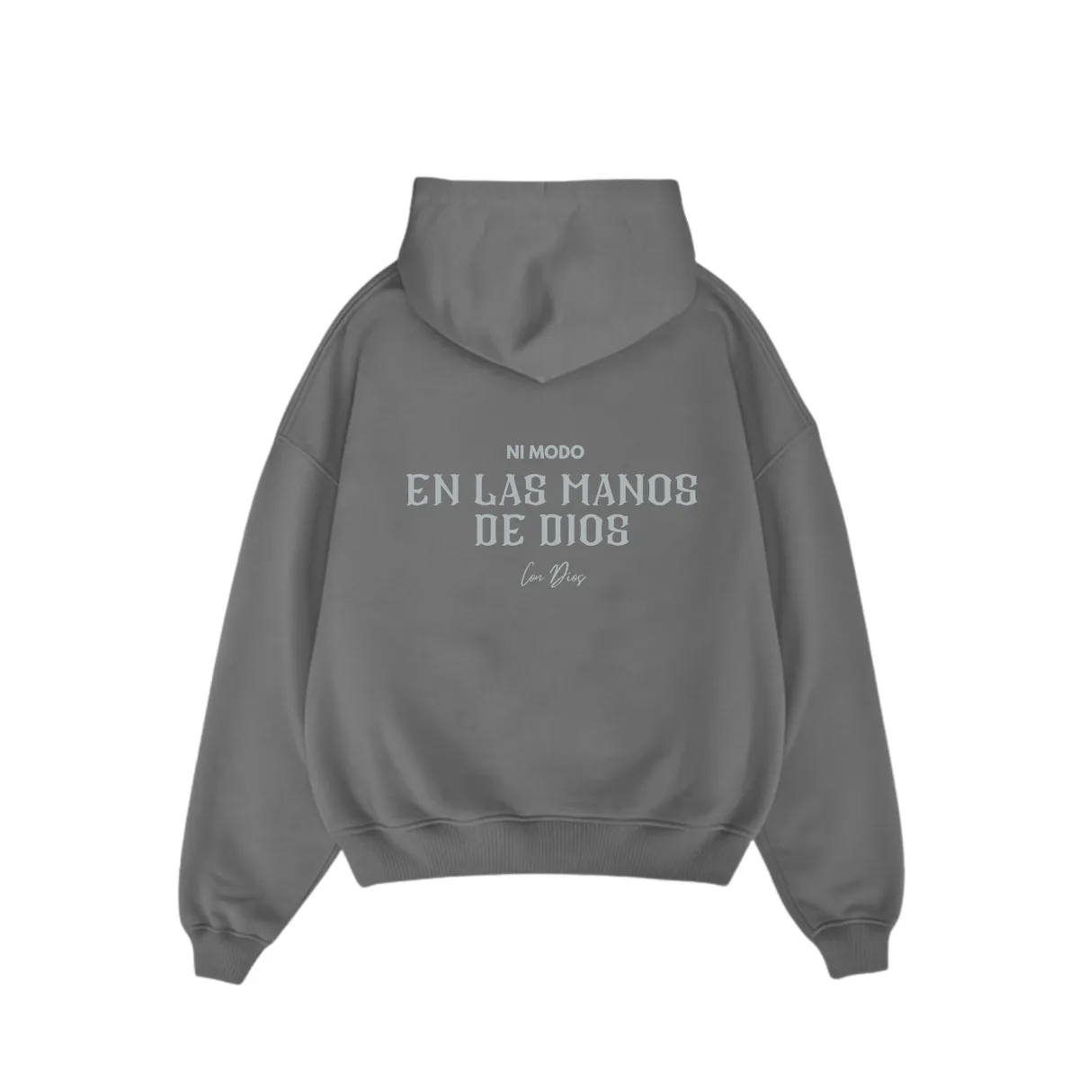 En Las Manos De Dios Hoodie - Iron Grey